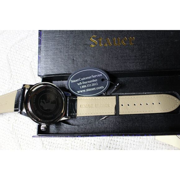 Stauer 28997 Blue Dial Cotswold Mineral Crystal Water Resistant (New) - Picture 2 of 3